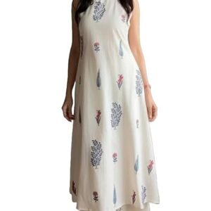 Klosia Women's Sleeveless Printed Kurta Palazzo Set