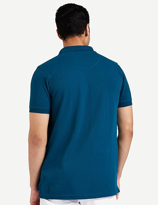 Symbol Men's Cotton Rich Solid Polo Tshirt - Image 2