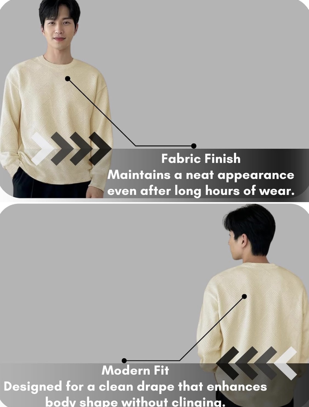 Men Oversized Fit Full Sleeve T Shirt | Available in combo also - Image 4