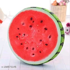 Refresh Your Space with the Watermelon Slice Plush Cushion